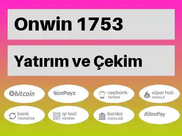 Onwin Mobil Para yatırma ve çekme 1753